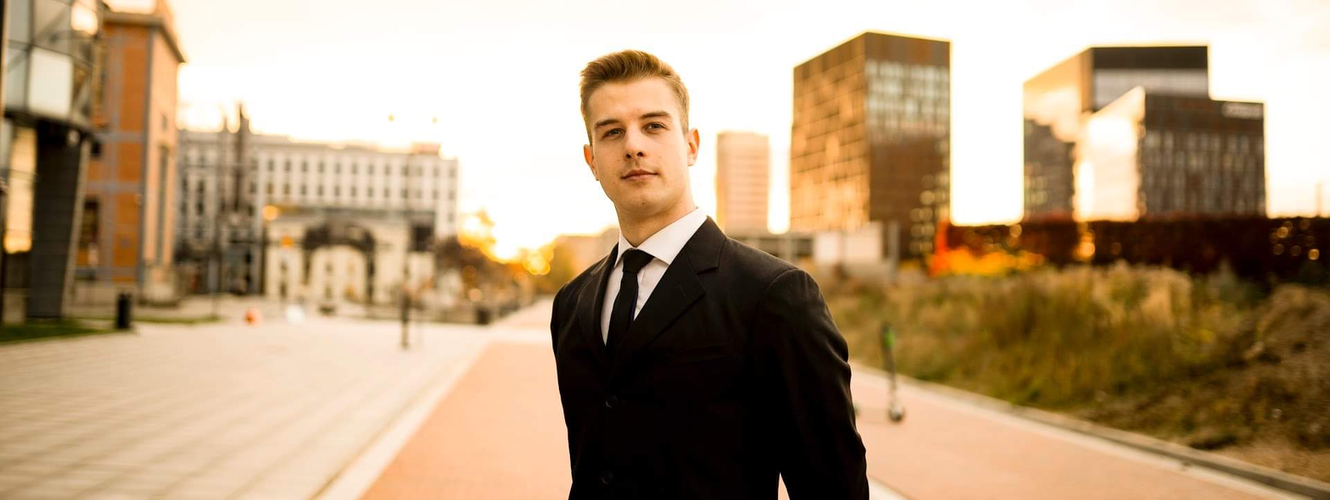 Jeremy in urban landscape